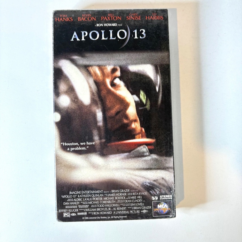Apollo 13 VHS Tape 1995 Movie Tom Hanks Ron Howard Factory Sealed New Vintage